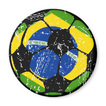 Brazil Soccer Ball Magnets