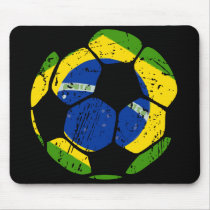 Brazil Soccer Ball Mousepad mousepads