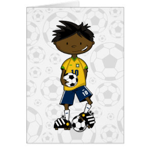Brazil Soccer Boy Card card