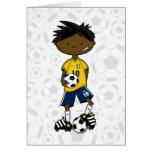 Brazil Soccer Boy Card