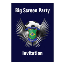 Brazil Soccer Champions Custom Invitation
