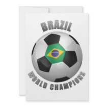 BRAZIL SOCCER CHAMPIONS PERSONALIZED ANNOUNCEMENT