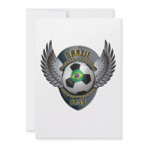 Brazil Soccer Crest Invite