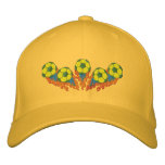 Brazil Soccer Explosion Embroidered Baseball Caps