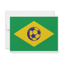 brazil soccer icon invitations