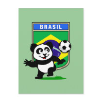 Brazil Soccer Panda postcards by cuteunion Brazil Soccer Panda postcards