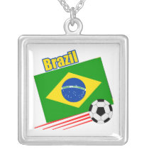 Brazil Soccer Team Personalized Necklace necklace