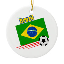Brazil Soccer Team Christmas Tree Ornaments ornament