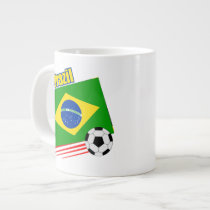 Brazil Soccer Team Jumbo Mugs specialtymug