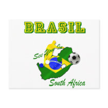 Brazil South Africa Qualifies Brasil T postcards