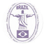 BRAZIL ROUND STICKERS