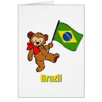 Brazil Teddy Bear cards