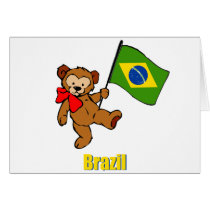 Brazil Teddy Bear cards