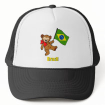 Brazil Teddy Bear Trucker Hat