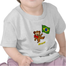 Brazil Teddy Bear T-shirt