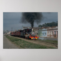 Brazil, VFCO narrow gauge 2-8-0 Poster