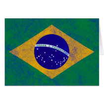 Brazil Vintage Flag Cards