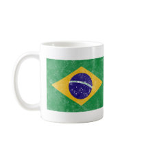 Brazil Vintage Flag mugs by jamierushad Brazil Vintage Flag mugs