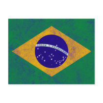 Brazil Vintage Flag postcards