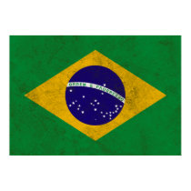 Brazil Vintage Flag Poster posters