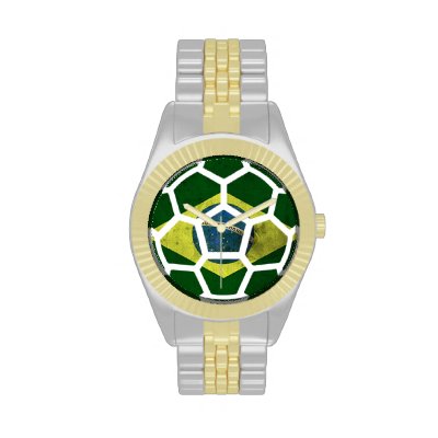 Brazil Gold and Silver Tone Watch
