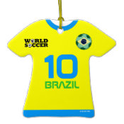 Brazil World Cup Soccer Jersey Ornament ornament
