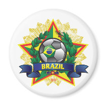 Brazil World Cup Soccer magnets