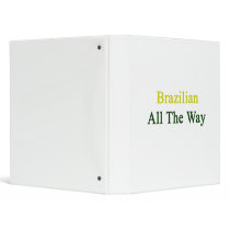 Brazilian All The Way Vinyl Binders