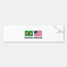 Brazilian American Bumper Stickers