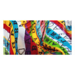 brazilian colored lifestyle customized photo card