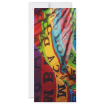 brazilian colored lifestyle custom rack card