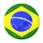 Brazilian flag of Brazil gifts and tees magnets