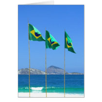 Brazilian Flags cards