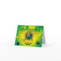 Brazilian Gifts Thank You / Obrigado + Smiley Face Cards