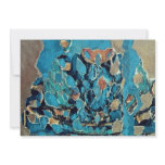 Brazilian interior waterfall, mixed media, collage custom announcement