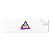 Brazilian Jiu Jitsu BJJ Triangle of Progress Bumper Sticker