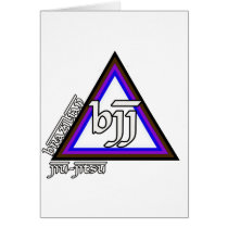 Brazilian Jiu Jitsu BJJ Triangle of Progress Greeting Cards