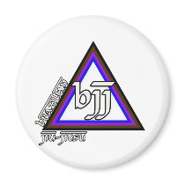 Brazilian Jiu Jitsu BJJ Triangle of Progress Fridge Magnet