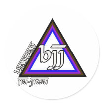 Brazilian Jiu Jitsu BJJ Triangle of Progress Stickers