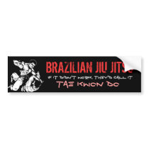 BRAZILIAN JIU JITSU bumper stickers by scarejack BRAZILIAN JIU JITSU bumper stickers