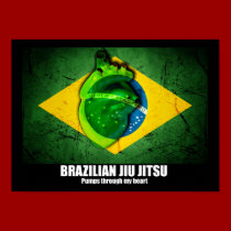 Brazilian Jiu Jitsu Pumps Through My Heart Poster posters