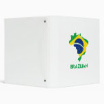 BRAZILIAN MAP VINYL BINDER