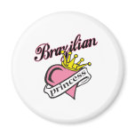 Brazilian Princess Fridge Magnets