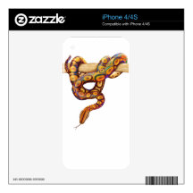 Brazilian Rainbow Boa Snake  Zazzle Skin Skin For The iPhone 4
