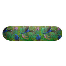Brazilian Rainforest Parrots Skateboard