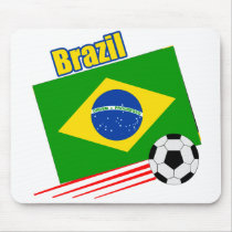 Brazilian Soccer Team Mouse Mat mousepad