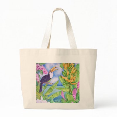 Brazilian Toucan in the Amazon Bag by joeyartist