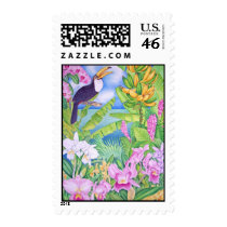 Brazilian Toucan in the Amazon postage by joeyartist Brazilian Toucan in the Amazon postage