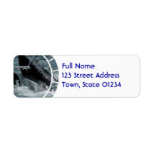 Breaching Humpback Whale Mailing Label