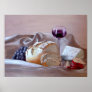 Bread and Cheese with Merlot Print